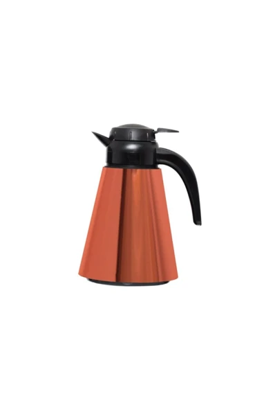 161704-001 Desenli Konik Cam Termos 1.2 L Bakır ürün görseli