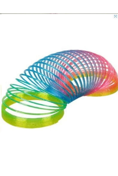 Stres Yayı Gökkuşağı Yay Renkli Oyuncak Stres Yayı Çocuk Için Halka Yaylı Oyuncak - 2