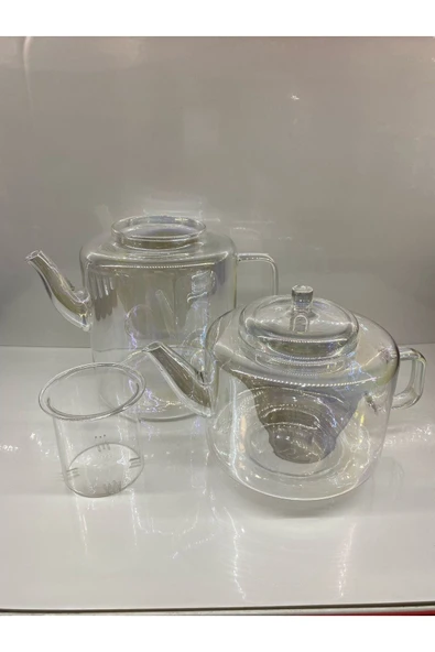 Borosilikat Çaydanlık 1000 ML-1600 ML Isıya Dayanıklı - Resim 2