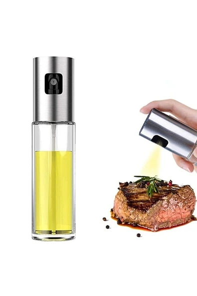 Sprey Yağdanlık Sıvı Yağ Zeytinyağı Pompası Yağlık Ve Sirkelik 100 ml - 2