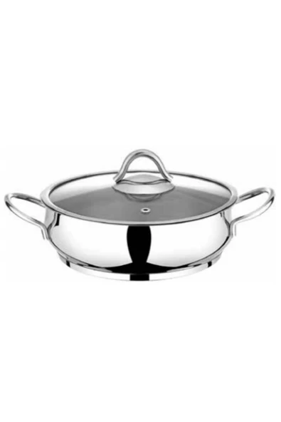 Serena Basık Çelik Tencere 24 Cm ürün görseli