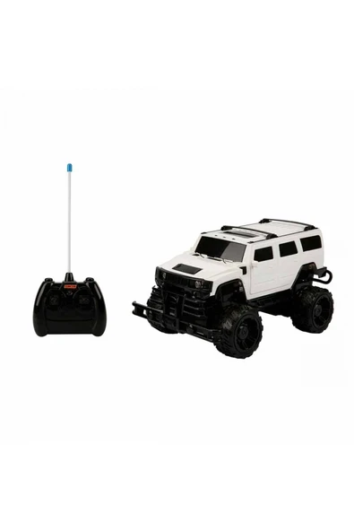 1:14 Uzaktan Kumandalı Big Foot Usb Şarjlı Hummer 34 Cm. - Beyaz - Resim 6