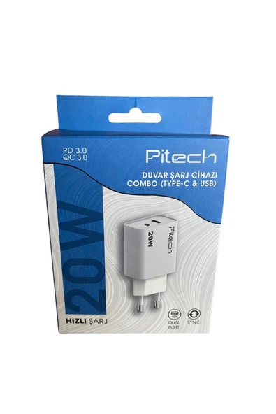 BHR TEM-Pitech 20 W HIZLI ŞARJ-DUVAR ŞARJ CİHAZI & COMBO (TYPE-C &USB ) ürün görseli