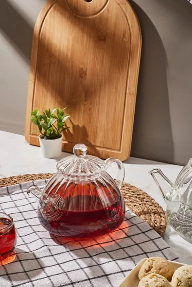 Borosilikat Cam Çaydanlık - Resim 6