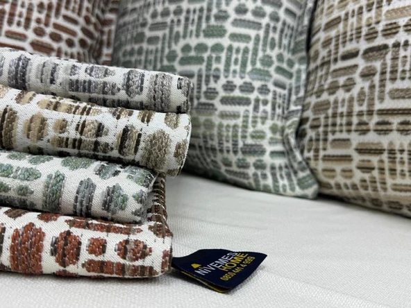 NİVEMESHOME KIRLENT KILIFI 45X45 LİSA 02 YEŞİL - 6