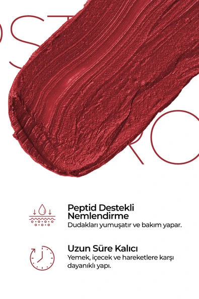 Professional Yoğun Renk Ve Nemlendirme Sağlayan Peptide İçerikli Ruj Scarlet Rush - 3
