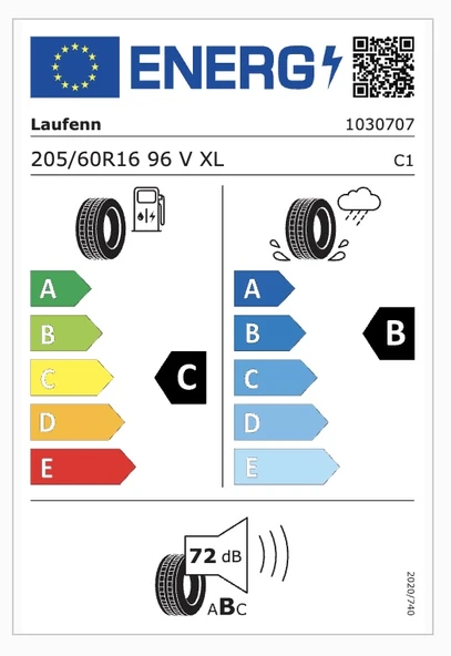 Laufenn 205/60R16 96V Xl S Fıt Eq+ Lk01 C-B-72 Yaz Oto Lastiği (Üretim Yılı: 2024) - 2
