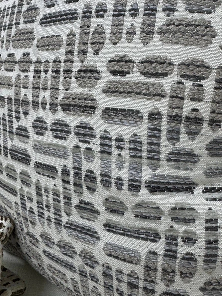 NİVEMESHOME ELYAF DOLGULU KIRLENT 45X45 LİSA 04 GRİ - 6