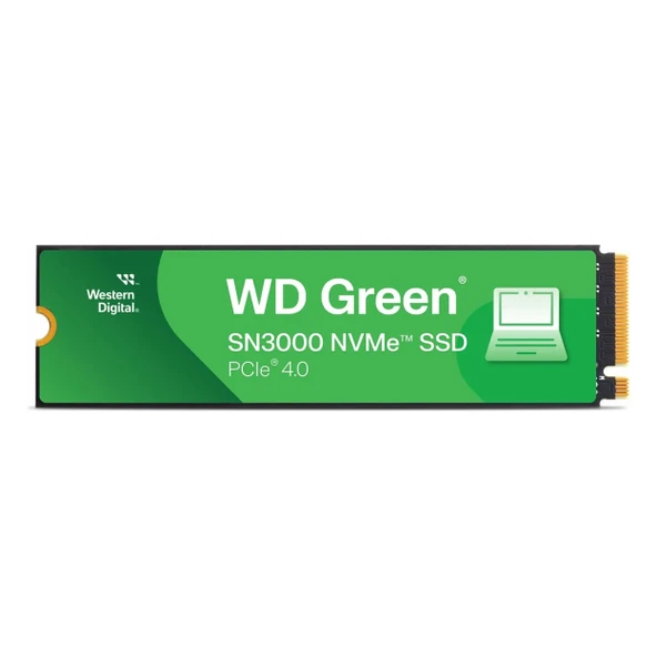 WD Green SN3000 WDS500G4G0E 500GB (5000/4100MB/s) M.2 2280 PCIe 4.0 NVMe SSD ürün görseli 1