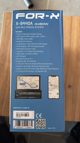 FOR-X indash 2-32 gb kızaklı multimedya ürün görseli