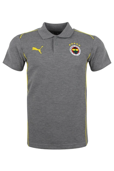 Fenerbahçe Orijinal Lisanslı 2024/25 A Takım Polo Yaka Gri T-Shirt ürün görseli 1