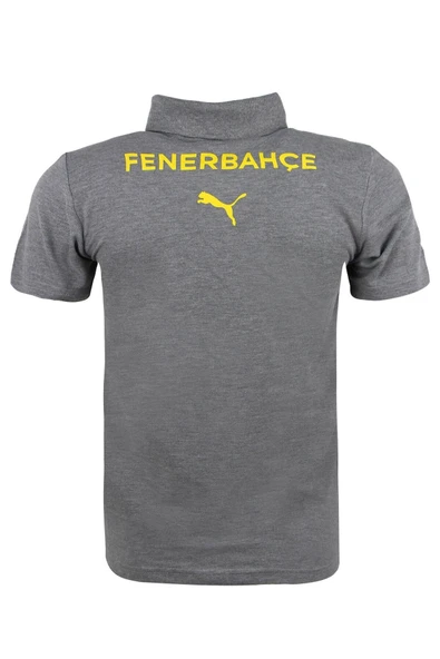 Fenerbahçe Orijinal Lisanslı 2024/25 A Takım Polo Yaka Gri T-Shirt + Şal Kaşkol Set Hediyelik Ahşap Kutulu - 4