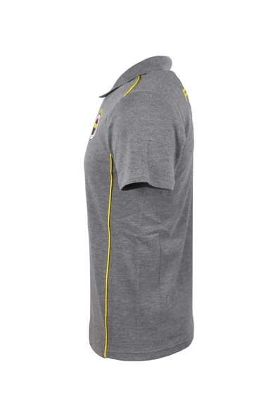 Fenerbahçe Orijinal Lisanslı 2024/25 A Takım Polo Yaka Gri T-Shirt + Şal Kaşkol Set Hediyelik Ahşap Kutulu - 7