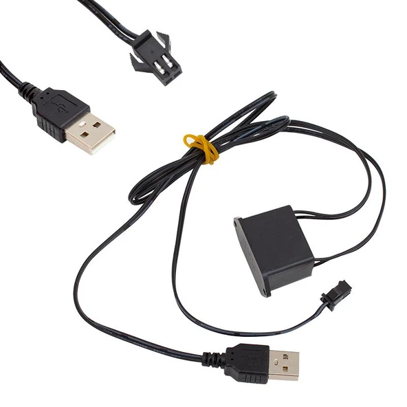 Neon Sari 5 Metre İp Aydinlatma (5 Volt Usb Adaptörlü) - 2