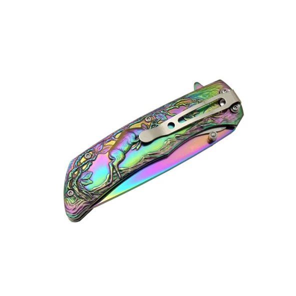 Geyikli Çakı Gökkuşağı Ürün Kodu: YST5900RB 21 CM - Resim 2