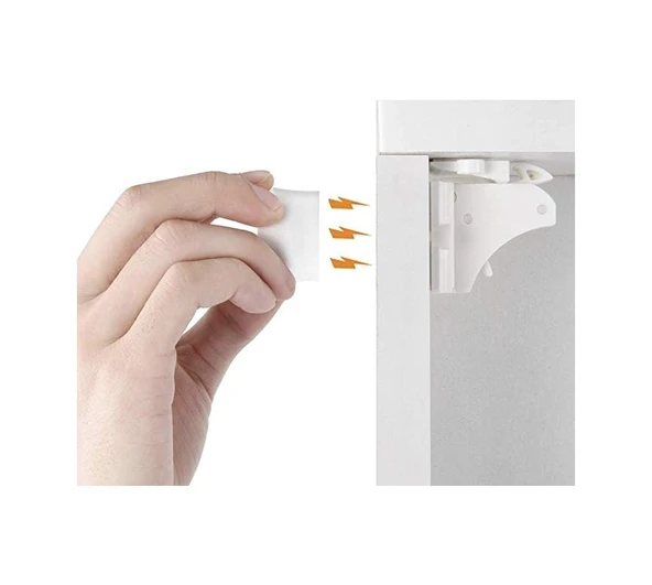 Agubugu Baby - Manyetik Gizli  Dolap Kilidi - 2 Adet Çok Renkli - 5