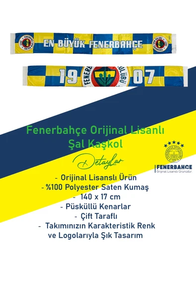 Fenerbahçe Orijinal Lisanslı 2024/25 A Takım Polo Yaka Gri T-Shirt + Şal Kaşkol Set Hediyelik Ahşap Kutulu - 6