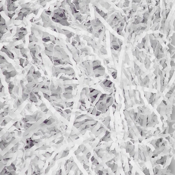 Kırpık Z Zigzag Pelur Kırpıntı Kağıt 100 Gr Kırık Beyaz Renk Süs Dolgu Malzemesi White Paper ürün görseli 1