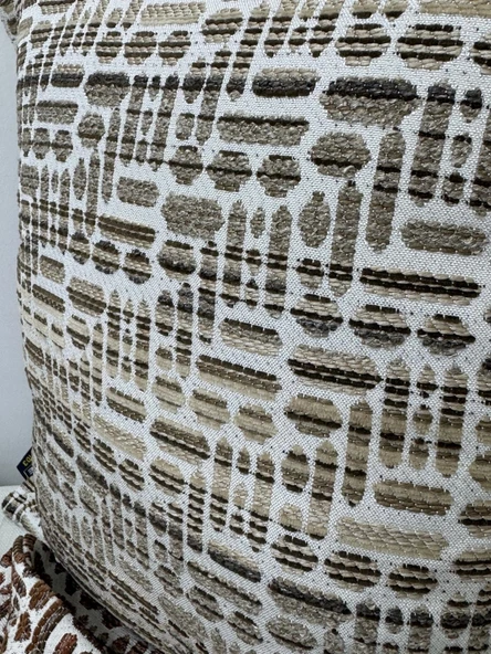 NİVEMESHOME KIRLENT KILIFI 45X45 LİSA 03 VİZON - Resim 5