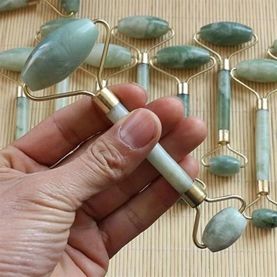 Yeşim Taşı Çift Taraflı Cilt Masaj Aleti - Resim 5