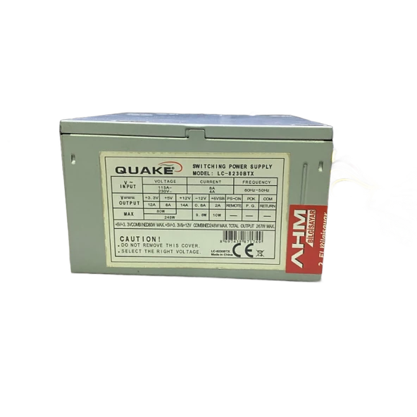 QUAKE 230 WATT POWER SUPPLY 8 CM FANLI GÜÇ KAYNAĞI (2 EL YENİLENMİŞ ÜRÜN) - 3