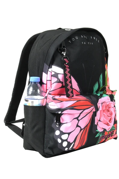 MUST 585056 Butterfly İlkokul Sırt Çantası-Siyah - Resim 3
