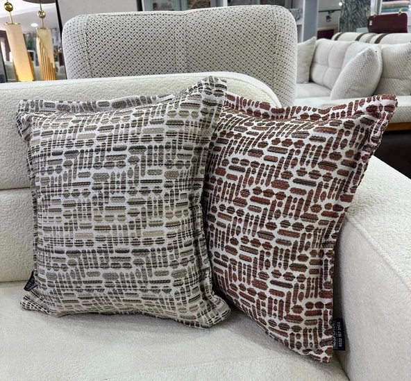 NİVEMESHOME KIRLENT KILIFI 45X45 LİSA 03 VİZON