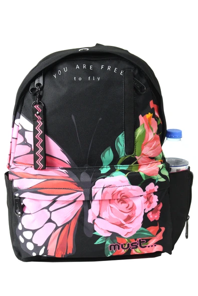 MUST 585056 Butterfly İlkokul Sırt Çantası-Siyah - Resim 2