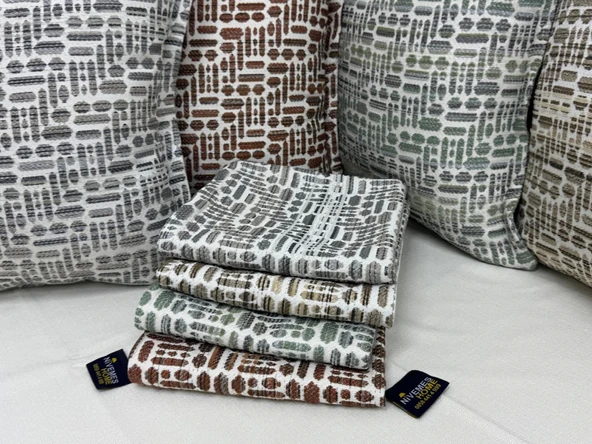 NİVEMESHOME KIRLENT KILIFI 45X45 LİSA 03 VİZON - 6