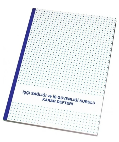 Gülpaş İş Sağlığı Ve İş Güvenliği Kurulu Karar Defteri Karton Kapak ürün görseli 1