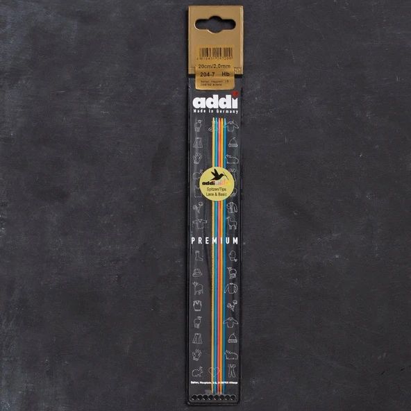 Addi Colibri 2mm 20cm Renkli Çorap Şişi - 204-7 ürün görseli