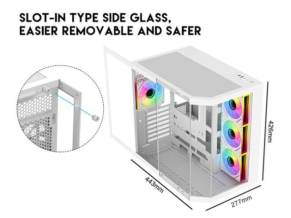 Eternal Pro X Aqua Beyaz Oyuncu Kasası - 11