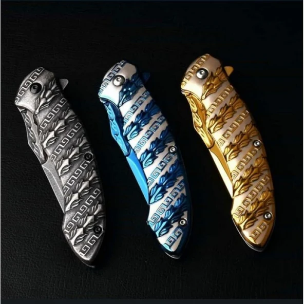 Metal Snake Çakı Blue Marka:Alaska Ürün Kodu: S-2074 L 21 CM - Resim 3