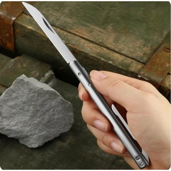 İnce D2 Çelik Çakı Marka:Alaska Ürün Kodu: MSS107 18 CM - Resim 2