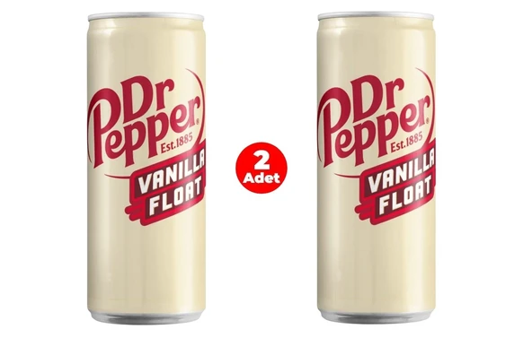 Dr Pepper Vanilla Float - Vanilyalı Gazlı İçecek 330 ml x 2 ADET - 2