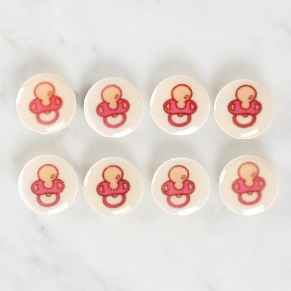 Loren Crafts 8'li Emzik Düğme - 1005 - Resim 2