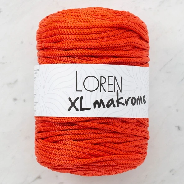 Loren XL Makrome Turuncu El Örgü İpi - R045 - 33711 ürün görseli