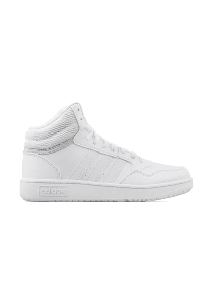 Adidas GW0401 Hoops Mid 3.0 Kadın Günlük Ayakkabı Beyaz - Resim 3