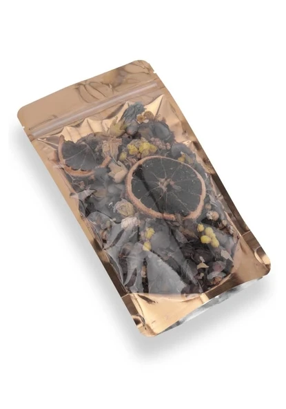 Gold Şeffaf Metalize Doypack 8,5x14,5x5 cm (50 Adet) - Resim 3