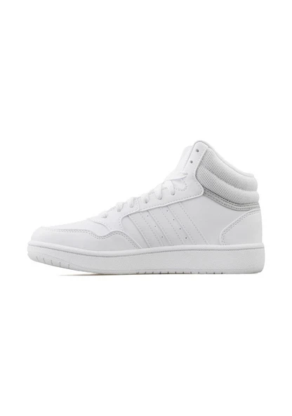 Adidas GW0401 Hoops Mid 3.0 Kadın Günlük Ayakkabı Beyaz - Resim 4