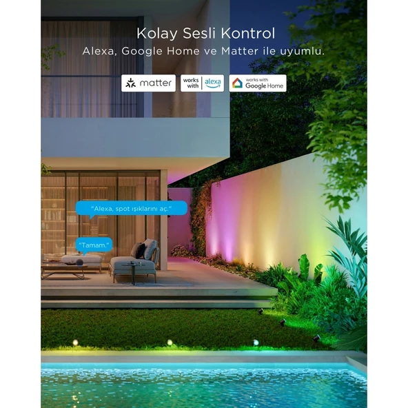 Govee RGBICWW Dış Mekan Spot Aydınlatma - 2'li Paket - Resim 7