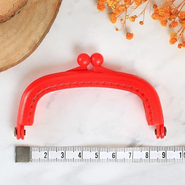 Loren Plastik Cüzdan Klipsi-Kırmızı - Resim 2