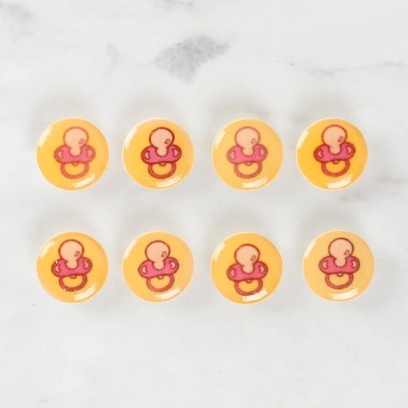 Loren Crafts 8'li Emzik Düğme - 1011 - Resim 2