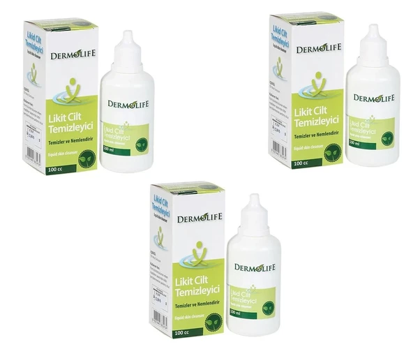 Dermolife Likit Cilt Temizleyici 100 cc 3 Adet