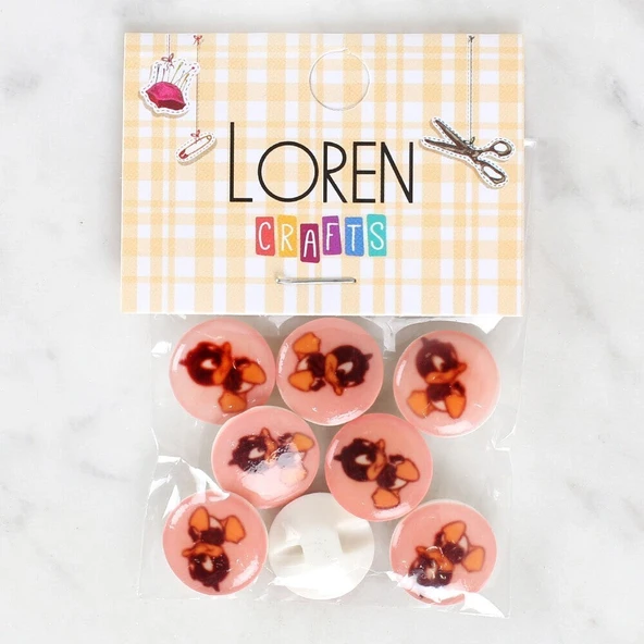 Loren Crafts 8'li Ördek Düğme - 1206 ürün görseli