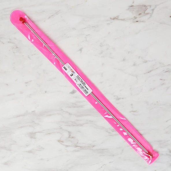 Loren Crafts 2 mm 35 cm Klasik Alüminyum Örgü Şişi - Resim 2