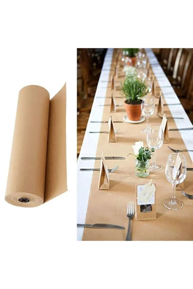 Enerji ambalaj Kraft Kağıt Rulo 50cm 50metre Ambalaj Ve Çeyiz Paketleme Kağıdı Çiçek Kağıdı - Resim 5