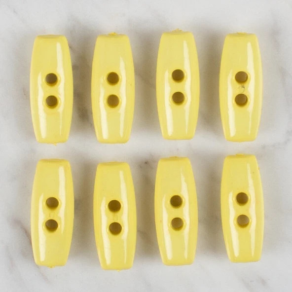 Loren Crafts sarı 8 li çoban düğmesi - 67 - Resim 2