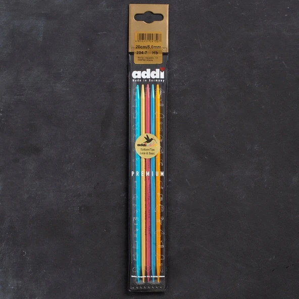 Addi Colibri 5mm 20cm Renkli Çorap Şişi - 204-7 ürün görseli