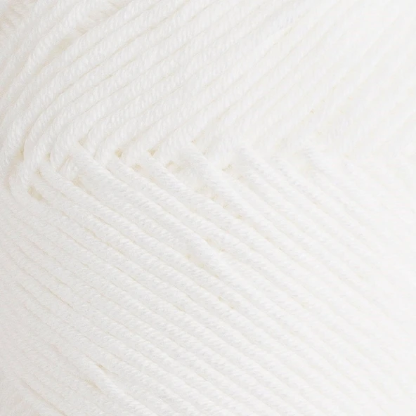 La Mia Baby Cotton Beyaz El Örgü İpi - L001 - 33628 - Resim 2